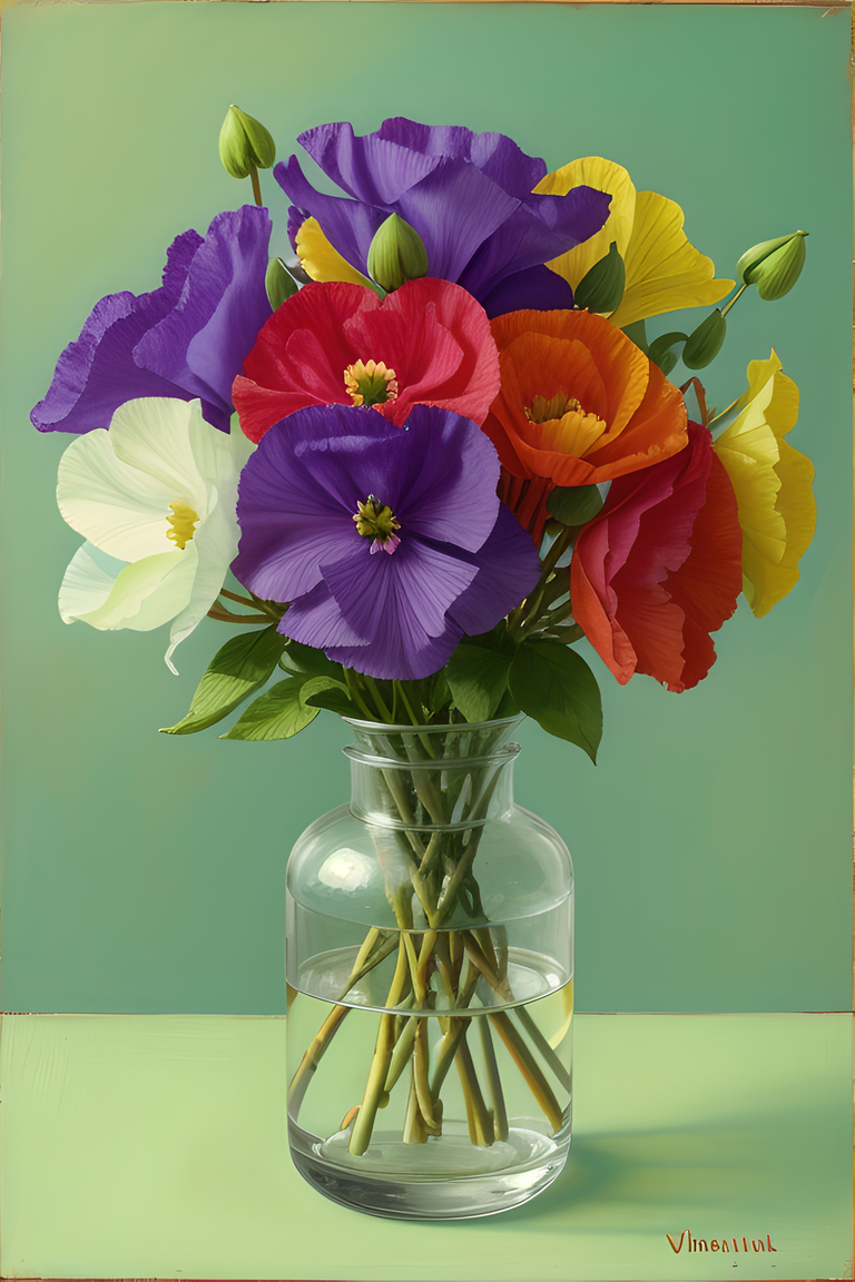 Vincent van Gogh's Whimsical Still Life with Sweet Peas